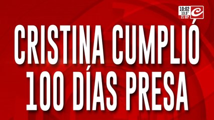 A 100 días de su detención, Cristina Kirchner salió al balcón y saludó a la militancia