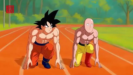 Goku vs Saitama Race - Fan Animation