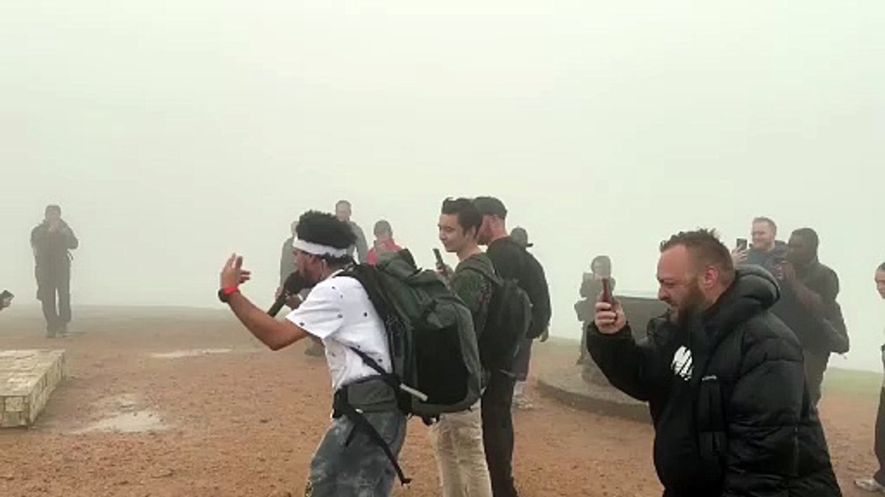 Telford rapper raps all the way up the Wrekin with PA system strapped to his back for charity