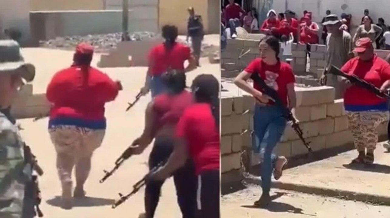 Venezuela, ABD Başkanı Trump’ın tehdidi karşısında sivillere askeri eğitim veriyor