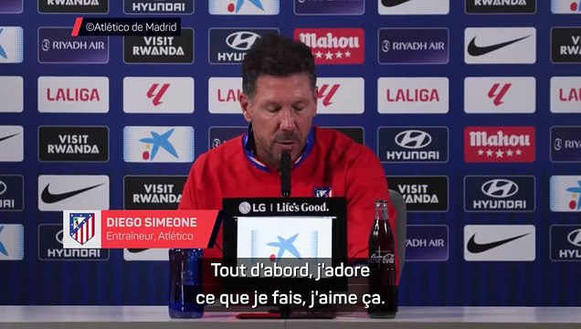 Simeone : “Au fil des ans, les responsabilités augmentent, elles ne diminuent pas”