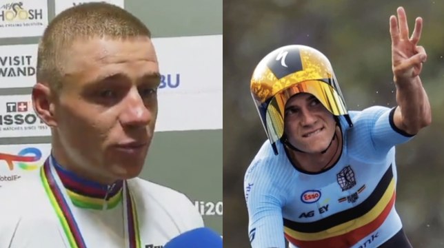 Cyclisme - Championnats du Monde UCI Kigali 2025 - Remco Evenepoel : Quand j'ai vu Tadej Pogacar devant moi...