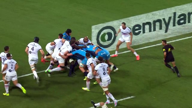 TOP 14 - Essai de Jordan UELESE (MHR) - Montpellier Hérault Rugby - Stade Toulousain