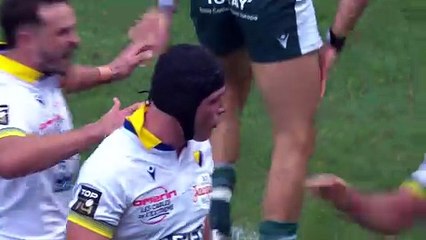 TOP 14 - Essai de Kilian TIXERONT (ASM) - ASM Clermont - Section Paloise