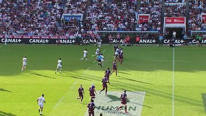 TOP 14 - Essai de Louis BIELLE-BIARREY (UBB) - Union Bordeaux-Bègles - US Montauban