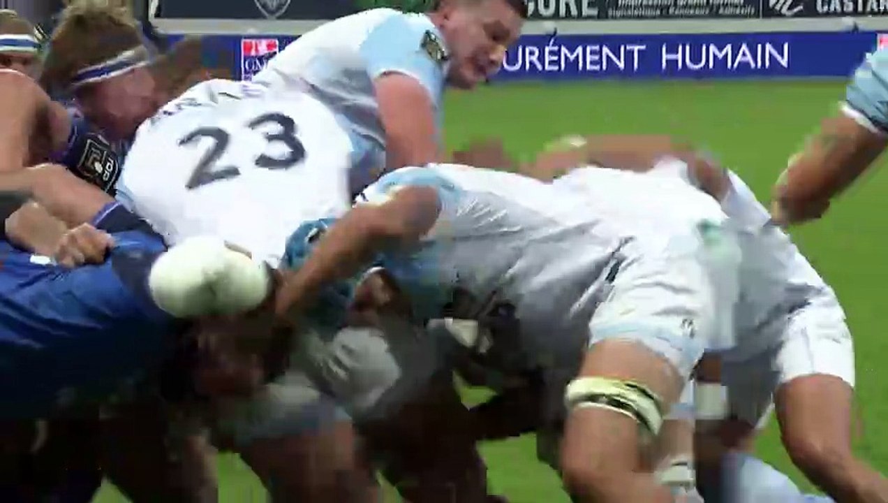 TOP 14 - Essai de Lucas MARTIN (AB) - Castres Olympique - Aviron Bayonnais