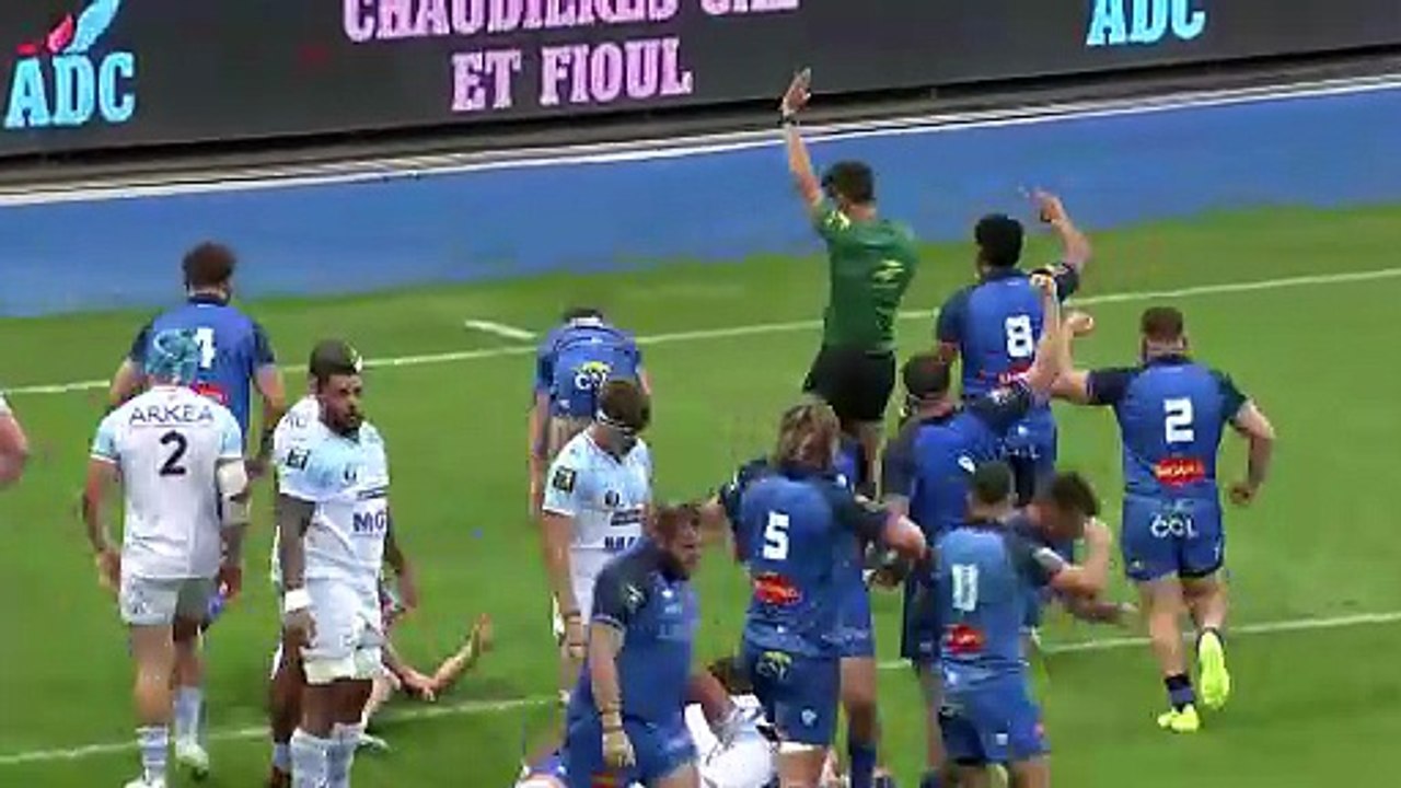 TOP 14 - Essai de Santiago ARATA (CO) - Castres Olympique - Aviron Bayonnais