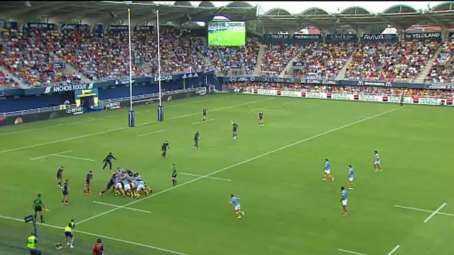 TOP 14 - Essai de Tom ECOCHARD (USAP) - USA Perpignan - Racing 92