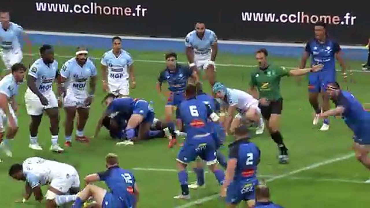 TOP 14 - Essai de Vilimoni BOTITU (CO) - Castres Olympique - Aviron Bayonnais