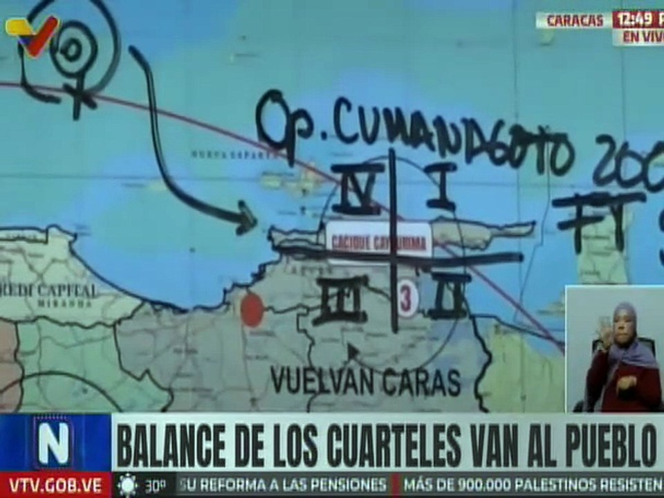 Vpdte. Sec. Padrino: Operación Cumanagoto 200 d...