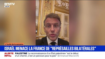 Sur X, Emmanuel Macron explique que la reconnaissance d'un État palestinien "est le début d'un chemin, c'est un parcours pour la paix"