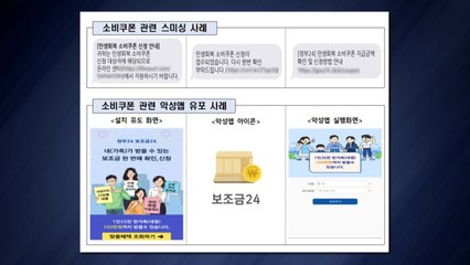 2차 소비쿠폰 '스미싱 소비자경보' 주의→경고로..."URL 누르지 마세요" / YTN