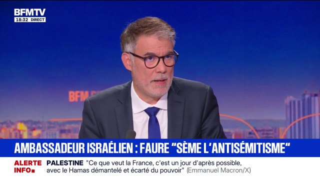 Reconnaissance de la Palestine: Je me bats pour qu'on ait deux États qui puissent vivre côte à côte , indique Olivier Faure (PS)