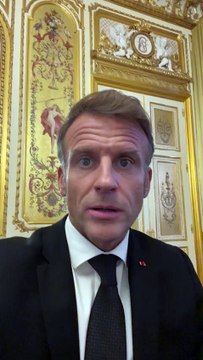 Emmanuel Macron - Vous m’interpellez sur la situation à Gaza je vous réponds.