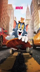 Tom & Jerry Skateboard Chase in the City 🐱🛹🐭 | Funny Cartoon Moments #shorts