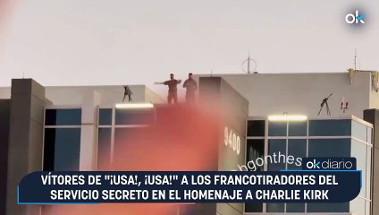 Vítores de "¡USA!, ¡USA!" a los francotiradores del Servicio Secreto en el homenaje a Charlie Kirk