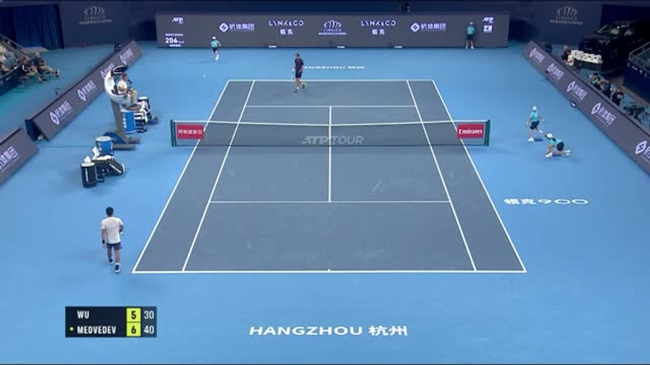 Medvedev stunned in shock defeat to World no. 196 Wu