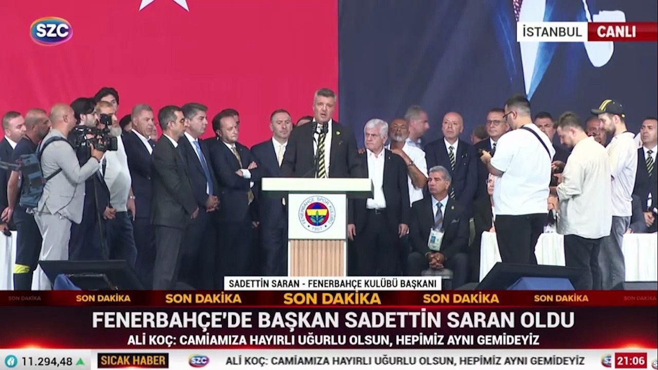 Fenerbahçe Başkanı Sadettin Saran'dan seçim zaferi sonrası ilk açıklama