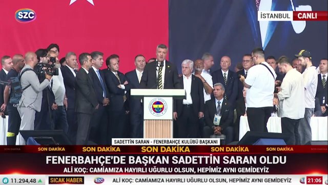 Fenerbahçe Başkanı Sadettin Saran'dan seçim zaferi sonrası ilk açıklama
