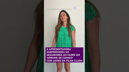 Tata Werneck se diverte usando vestidos e sapatos da filha de 5 anos #shorts