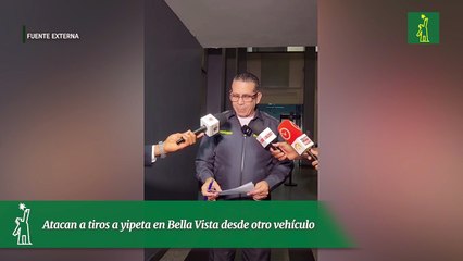 Atacan a tiros a yipeta en Bella Vista desde otro vehículo