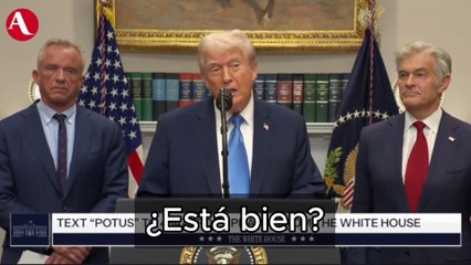 Trump relaciona el autismo con el Paracetamol, sin presentar pruebas