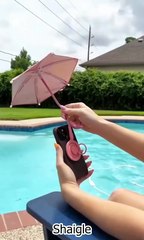 Anti-glare umbrella for phone