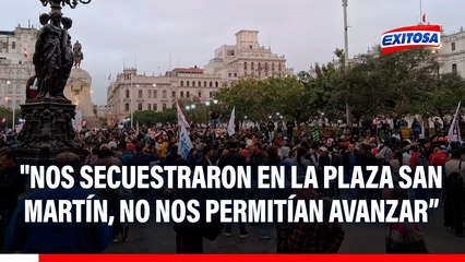 Milagros Samillán: "Nos secuestraron en la Plaza San Martín, no nos permitían avanzar con nuestra movilización"