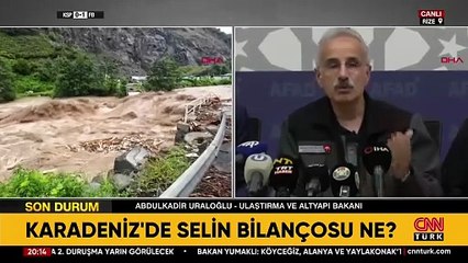 Bakan Uraloğlu son durumu açıkladı! Karadeniz'de selin bilançosu ne?