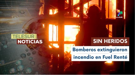 Incendio en la central eléctrica Fuel Renté en Santiago de Cuba