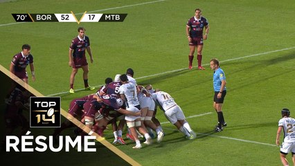TOP 14 Saison 2025-2026 J03 - Résumé Union Bordeaux-Bègles - US Montauban