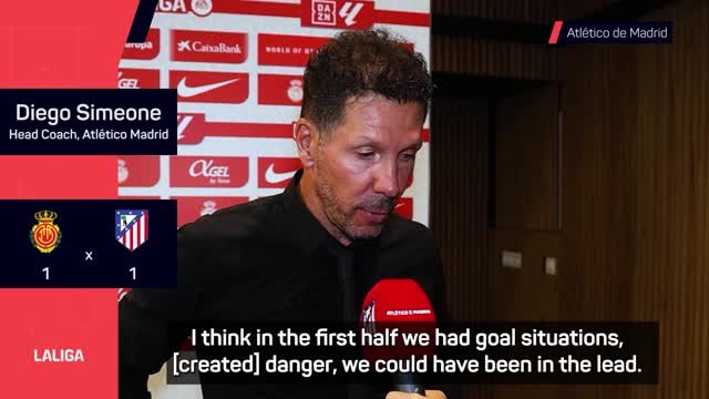 Simeone admits Atlético are struggling to win matches after late Mallorca equaliser