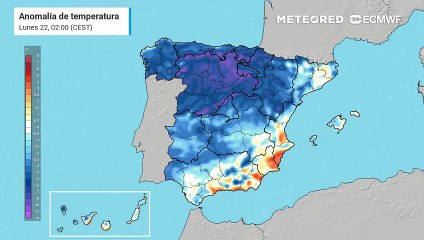 Lunes con frío anómalo en España
