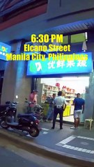 6:30 PM Along Elcano Street in Manila City, Philippines