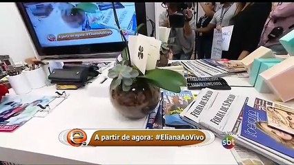 Eliana - Videos - Celso dá boa sorte para Eliana em seu camarim