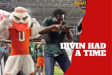 Michael Irvin has too much fun rooting for his Miami Hurricanes