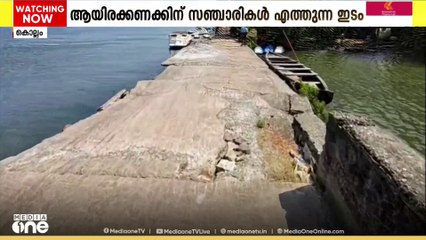 റോഡുകൾ തകർച്ചയിൽ: മൺറോ തുരുത്തിൽ യാത്രാ ദുരിതം