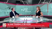 ​Tuto Quiroga compromete bajar el déficit fiscal desde su primer año, si es que llega a ser presidente