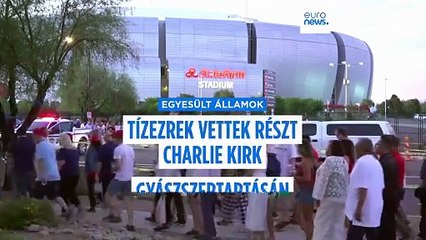 Donald Trump és alelnöke is részt vett Charlie Kirk gyászszertartásán