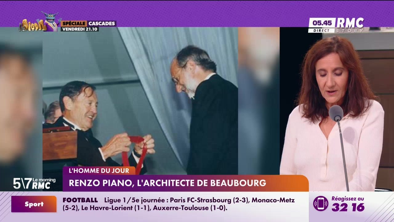 Le Portrait de Virginie Phulpin : Renzo Piano, l'architecte de Beaubourg - 22/09