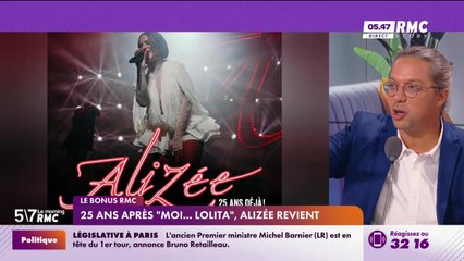 Le bonus RMC : 25 ans après "Moi... Lolita", Alizée revient - 22/09