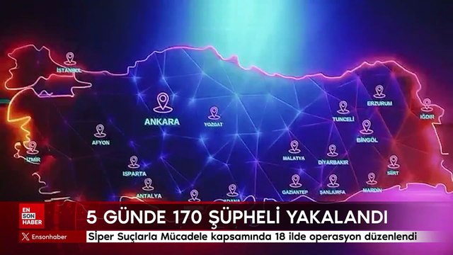 Ali Yerlikaya: Siber Suçlarla Mücadele kapsamında son 5 günde 170 şüpheliyi yakaladık