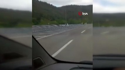 Kilometrelerce yolu ters şeritten gitti