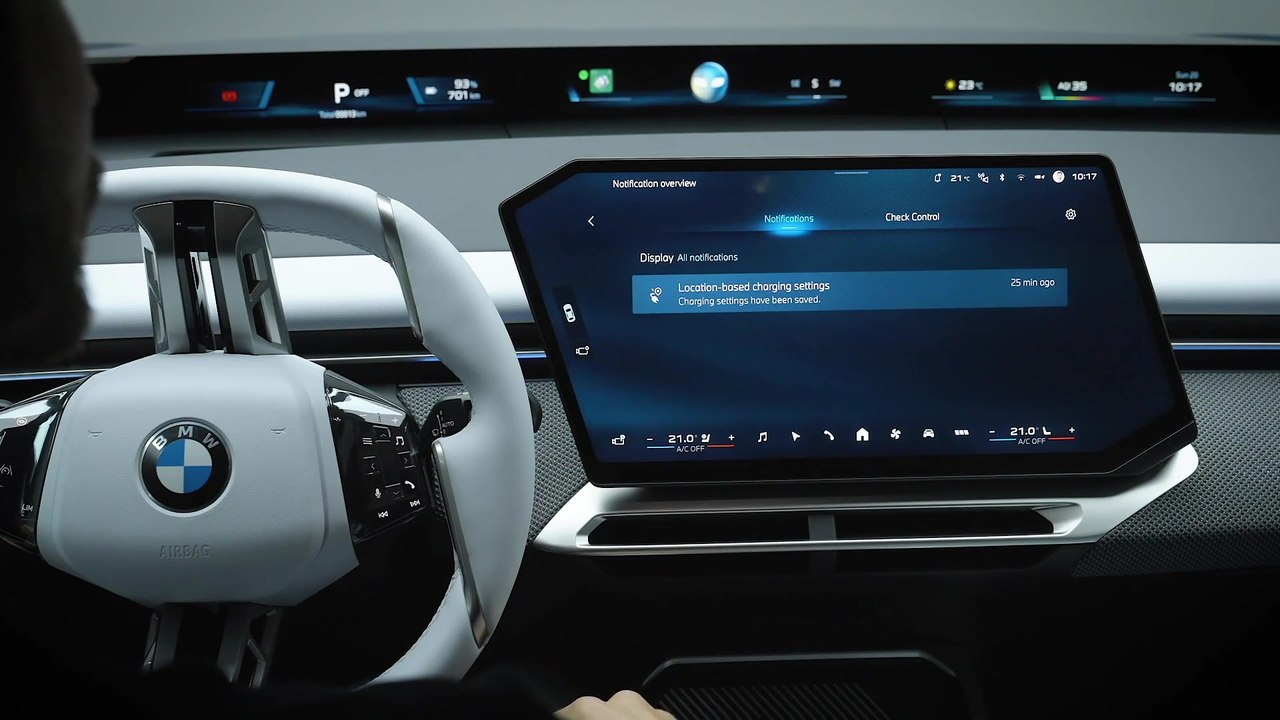 BMW iX3 - das Zentral-Display