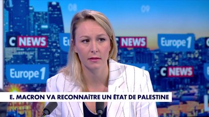 Marion Maréchal sur la reconnaissance de l'État de Palestine par Emmanuel Macron ce lundi