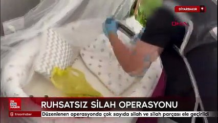 Diyarbakır'da ruhsatsız silah operasyonu yapıldı