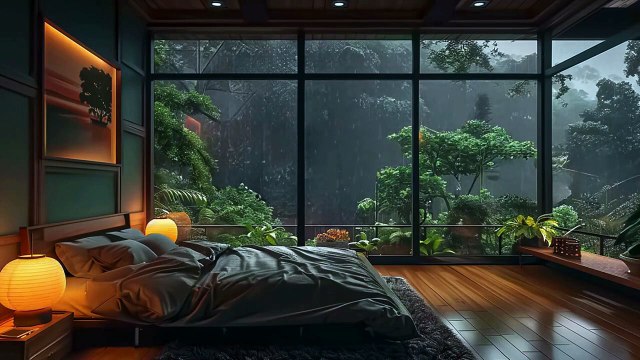 Rain Sounds for Sleeping ⛈Insomnia Disappears Quickly Heavy Rain Relax Meditation | Deep Sleep ASMR