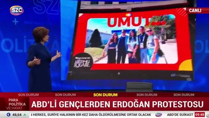 ABD'li gençlerden Erdoğan protestosu