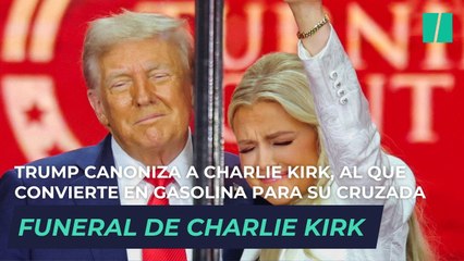 Un funeral a lo MAGA: Trump canoniza a Charlie Kirk, al que convierte en gasolina para su cruzada