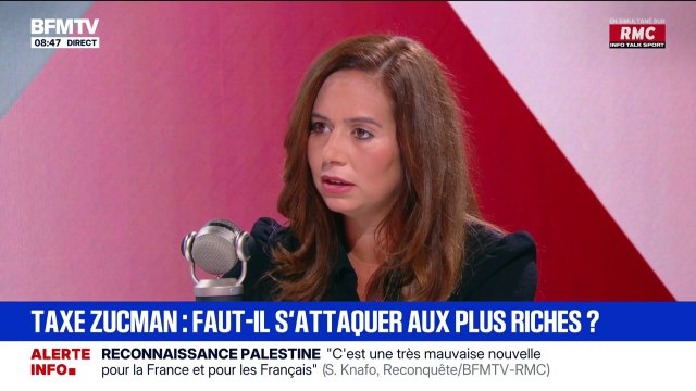 Taxe Zucman: Taxer les ultra-riches, ça ne va pas les appauvrir. En revanche, ça va nous ruiner , estime Sarah Knafo, députée européenne Reconquête